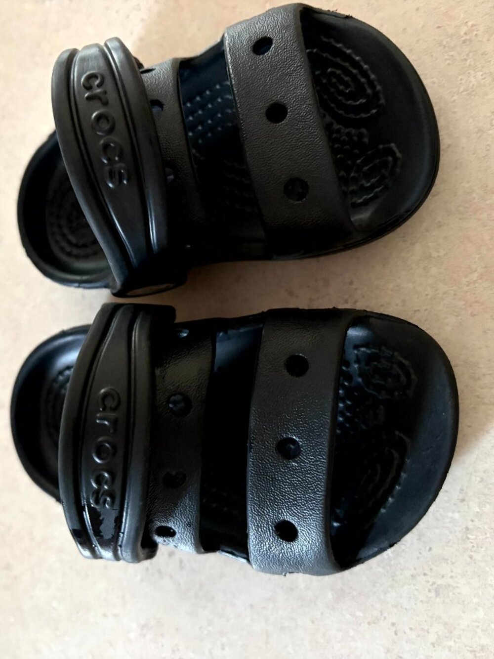 Crocs Classic Sandal Clog Kid Black Infant Baby Toddler Size 5C